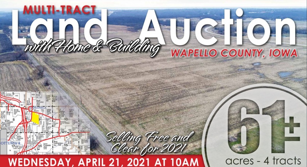 England Land & Home Auction Bridge View Center Ottumwa, Iowa